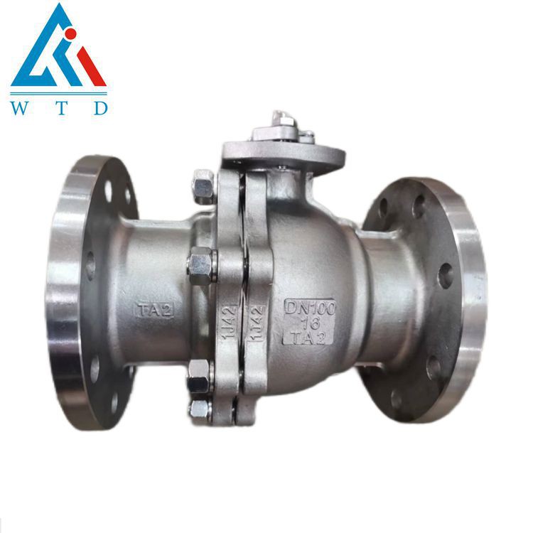 Куглични вентил са прирубницом од титанијума степена 2