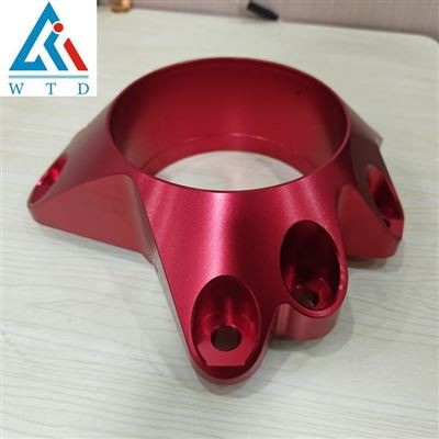 Алуминијум 7075 ЦНЦ обрађени делови Анодизирање црвених боја